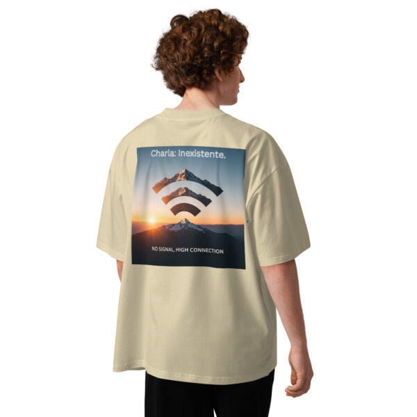 Camiseta oversize orgánica de cuello alto unisex