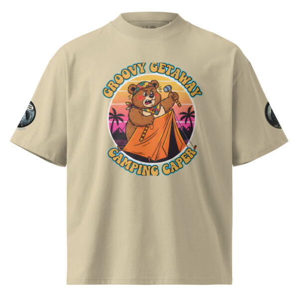 Camiseta oversize orgánica de cuello alto unisex