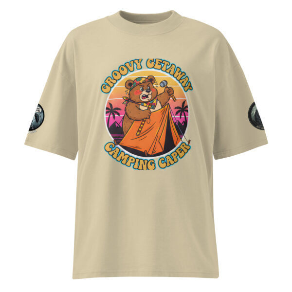 Camiseta oversize orgánica de cuello alto unisex