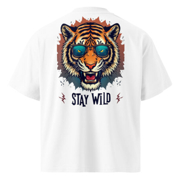 Camiseta oversize orgánica de cuello alto unisex