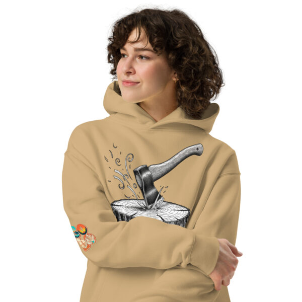 unisex-relax-hoodie-sand-front-2-69c719f589552.jpg Sudadera oversize unisex