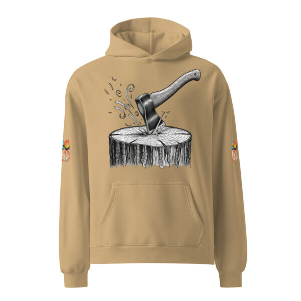 unisex-relax-hoodie-sand-front-69c719f585439.jpg Sudadera oversize unisex