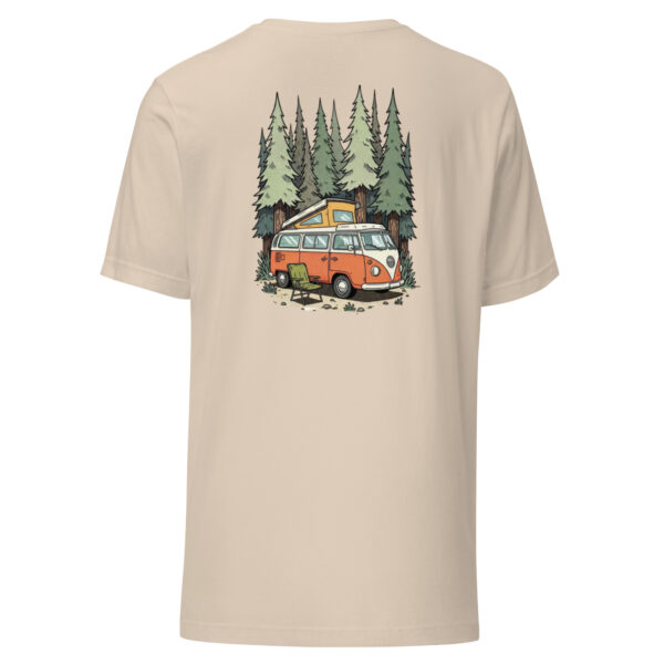 Camiseta de manga corta unisex solo camping