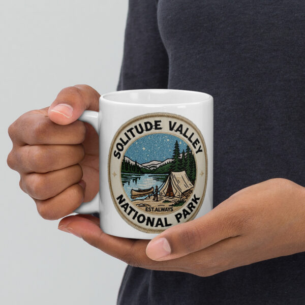 Taza blanca brillante