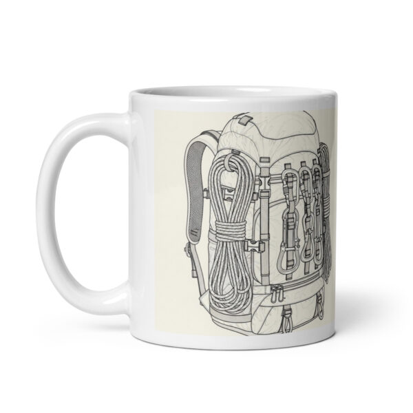 Taza blanca brillante