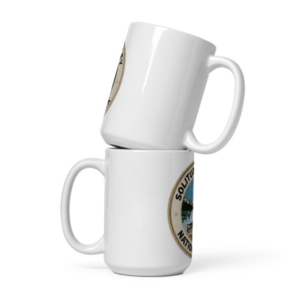 Taza blanca brillante